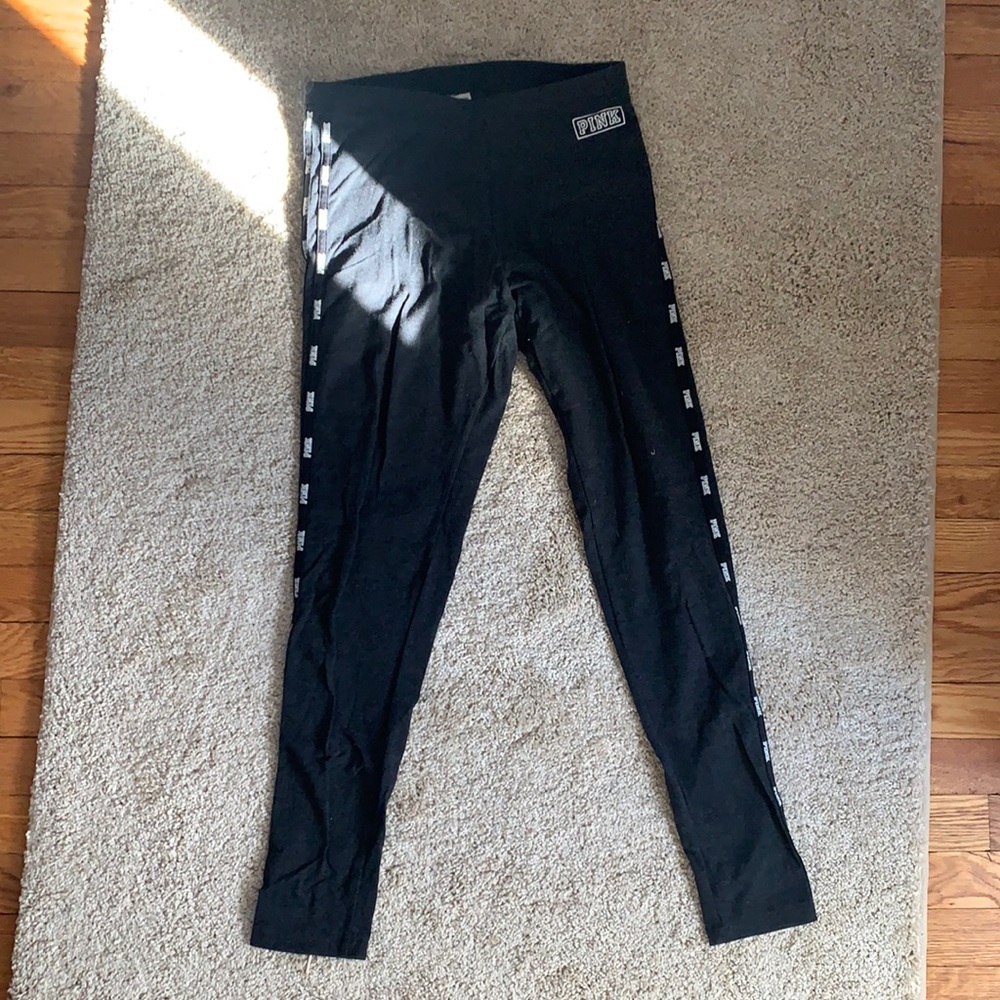NEVER WORN Victoria’s Secret PINK gray leggings